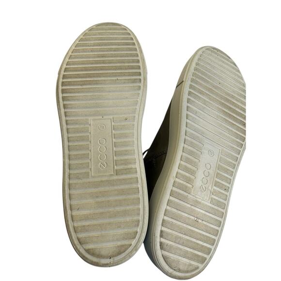 ECCO Men's Kyle Hi-Top Waterproof Hydromax Sneaker Gray Leather Mens size 47 - Picture 6 of 10